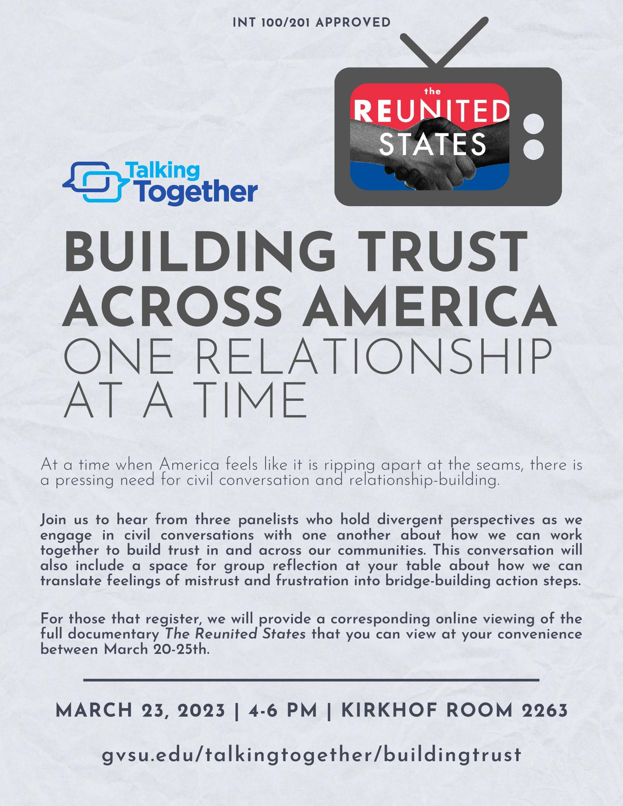 Building Trust Across America, One Relationship at a Time - click for event details